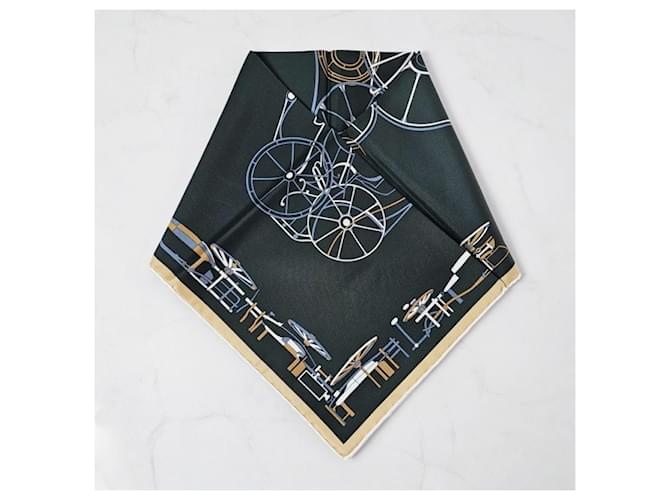 Hermès Seidenschal Complication Equestre Braun - Ansicht 5