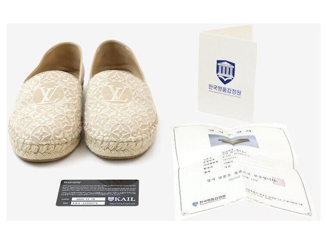 Louis Vuitton Helios flache Espadrilles halbe Größe Mehrfarben - Ansicht 8