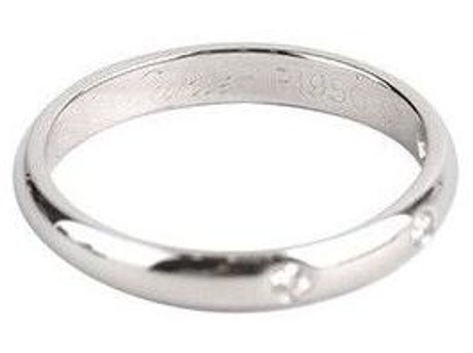 Cartier Fede nuziale in platino con diamante - vista 5