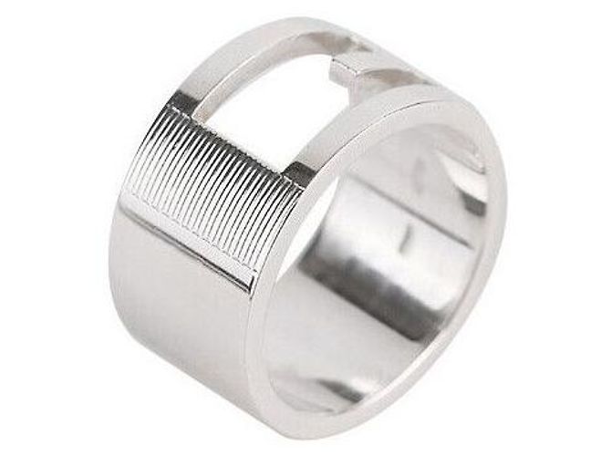 Gucci Anello in Argento con Logo Taglia - vista 6