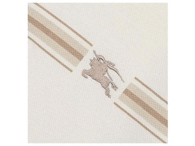 Burberry Gestreiftes Baumwoll-Polohemd Weiß - Ansicht 6