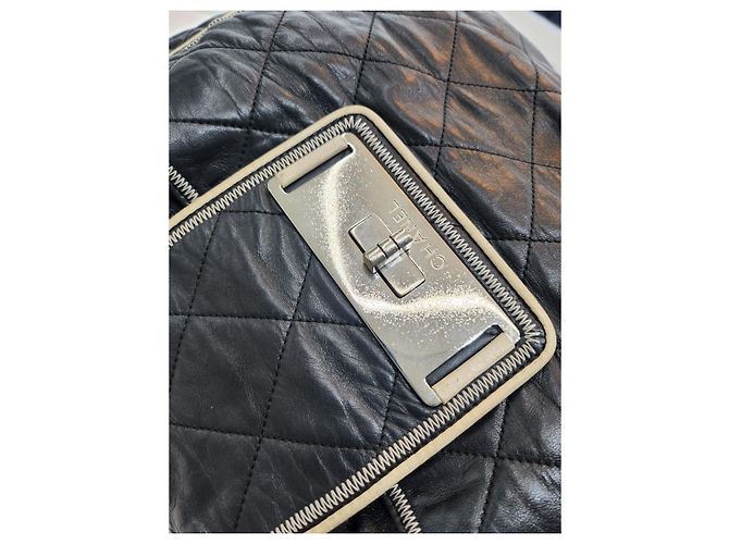 Chanel Borsa a Spalla East West Accordion Nero - vista 17