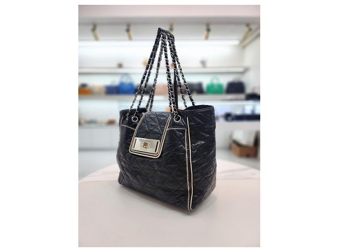 Chanel Borsa a Spalla East West Accordion Nero - vista 3