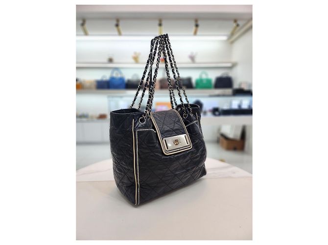 Chanel Borsa a Spalla East West Accordion Nero - vista 4