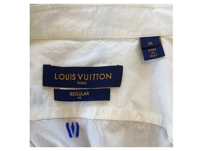 Louis Vuitton Regulärhemd mit DNA-Kragen FIL Coupe Weiß - Ansicht 6