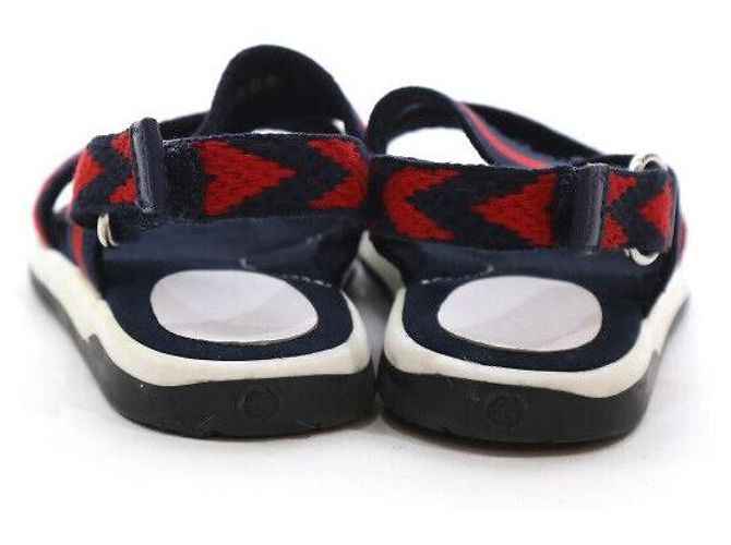 Gucci Sandali in pelle a zigzag per bambini Taglia Nero - vista 4