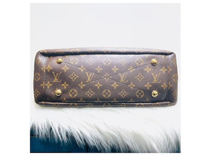 Louis Vuitton Borsa Tote Pallas Noir in Tela Monogramma Marrone - vista 5