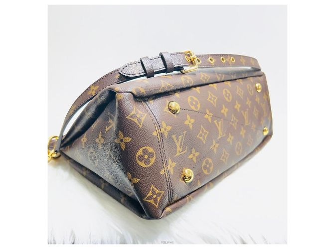 Louis Vuitton Borsa Tote Pallas Noir in Tela Monogramma Marrone - vista 7