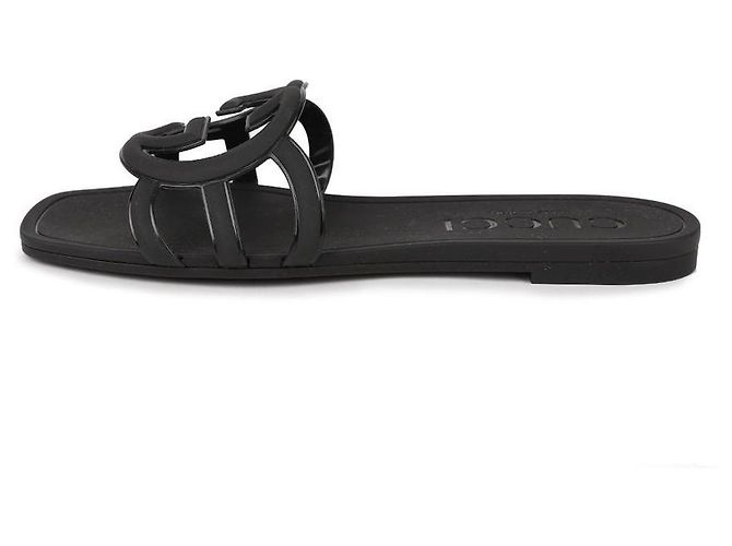 Gucci Women’s Interlocking Slide Sandals Black - view 6