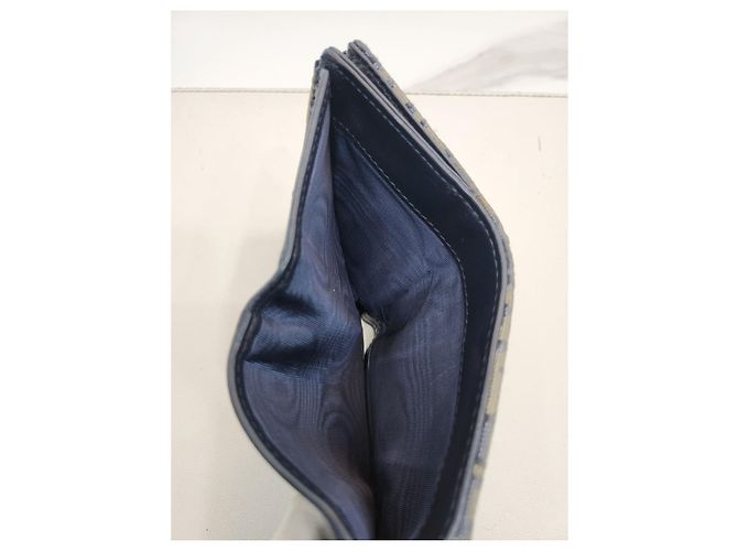 Saddle Dior Schräger Geldbeutel Blau - Ansicht 8
