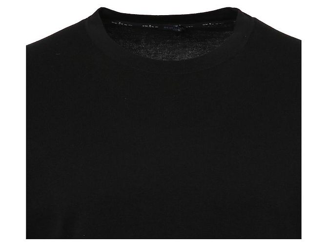 Kiton Schwarzes Kurzarm-T-Shirt aus Baumwollstrick mit Rundhalsausschnitt - Ansicht 4