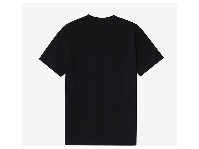Comme Des Garcons Kurzarm-T-Shirt mit goldenem Herz-Patch Schwarz - Ansicht 5