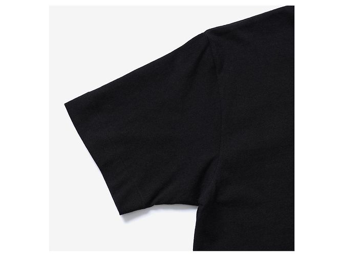 Comme Des Garcons Kurzarm-T-Shirt mit goldenem Herz-Patch Schwarz - Ansicht 7