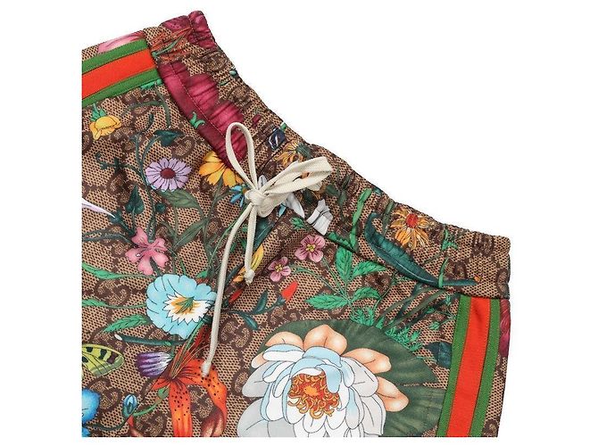 Gucci Pantalones cortos con estampado floral Castaño - vista 6