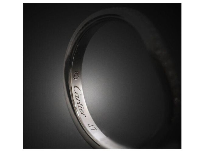 Cartier Ballerina Ehering aus Platin mit Semi Pavé Diamanten Schwarz - Ansicht 5