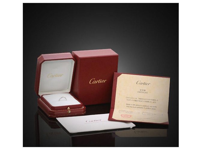 Cartier Ballerina Ehering aus Platin mit Semi Pavé Diamanten Schwarz - Ansicht 6