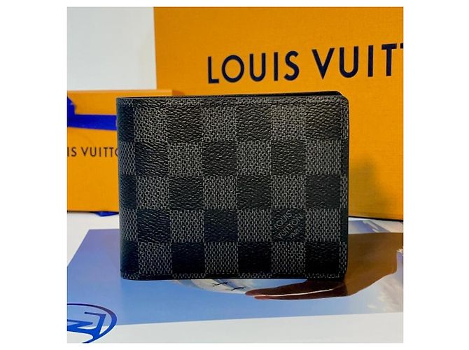 Louis Vuitton Slender Wallet Monogram Black - view 8