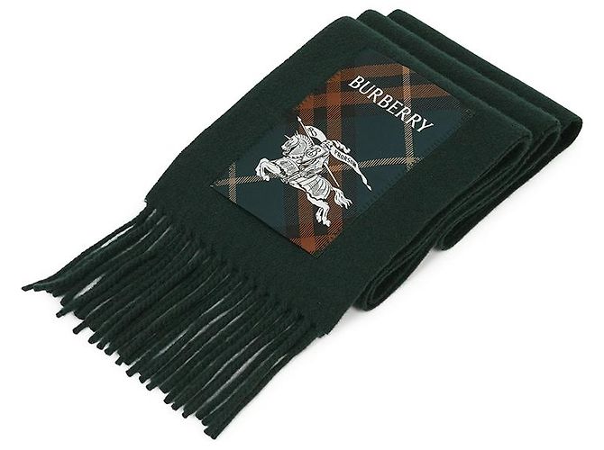 Burberry Sciarpa in cashmere a quadri Nero - vista 3