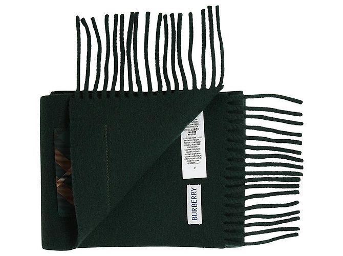 Burberry Sciarpa in cashmere a quadri Nero - vista 4