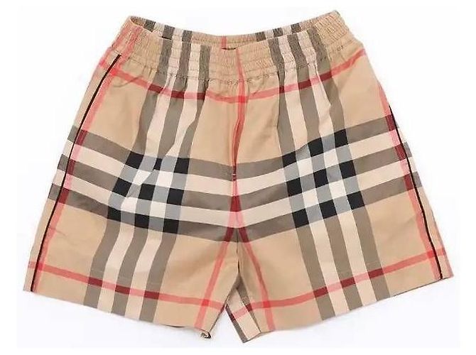 Burberry Pantalones cortos de algodón Check Naranja - vista 4