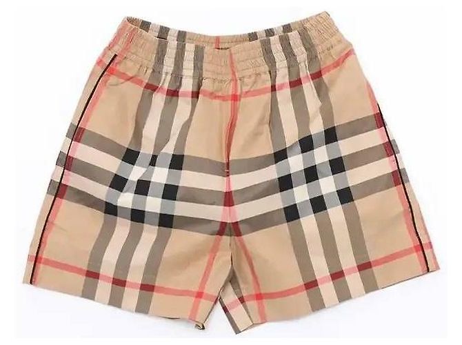 Burberry Pantalones cortos de algodón Check Naranja - vista 5