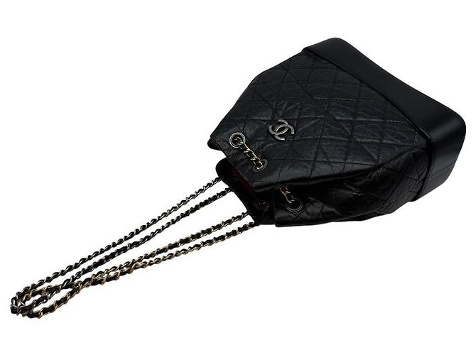 Chanel Zaino Gabriel Small in pelle di vitello vintage nero - vista 7