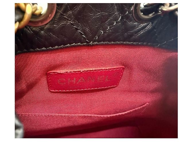 Chanel Zaino Gabriel Small in pelle di vitello vintage nero - vista 9