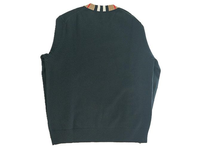 Burberry Langarm-Pullover aus Kaschmirwolle in Schwarz aus hochwertigem Material - Ansicht 11
