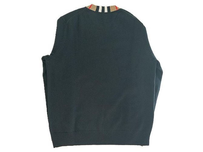 Burberry Langarm-Pullover aus Kaschmirwolle in Schwarz aus hochwertigem Material - Ansicht 2