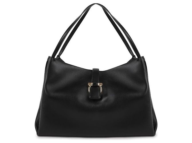 Salvatore Ferragamo Borsa Tote Gancini Nero - vista 3