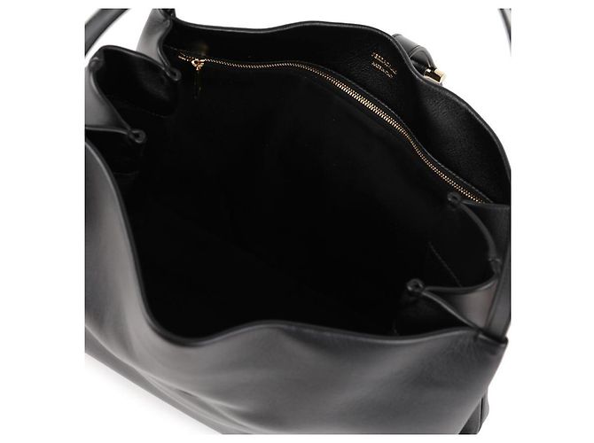 Salvatore Ferragamo Borsa Tote Gancini Nero - vista 8