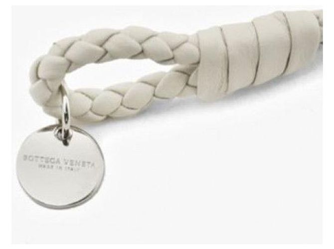 Bottega Veneta Bracciale Napa Intrecciato Bianco - vista 4