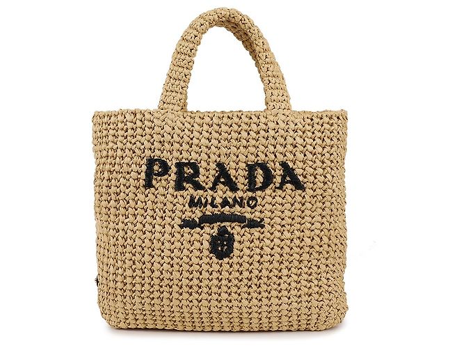 Prada Kleine Häkel-Tote Braun - Ansicht 3