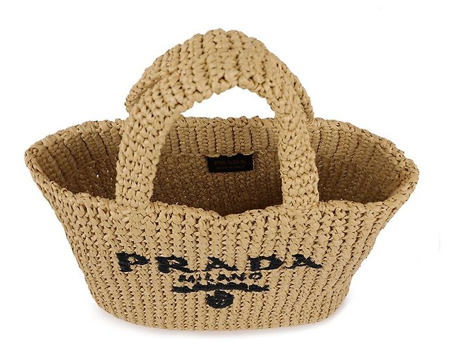 Prada Kleine Häkel-Tote Braun - Ansicht 7