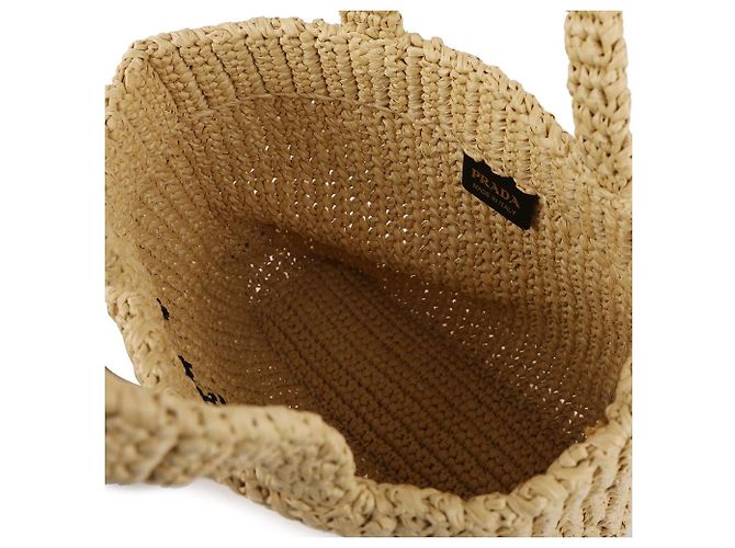 Prada Kleine Häkel-Tote Braun - Ansicht 8