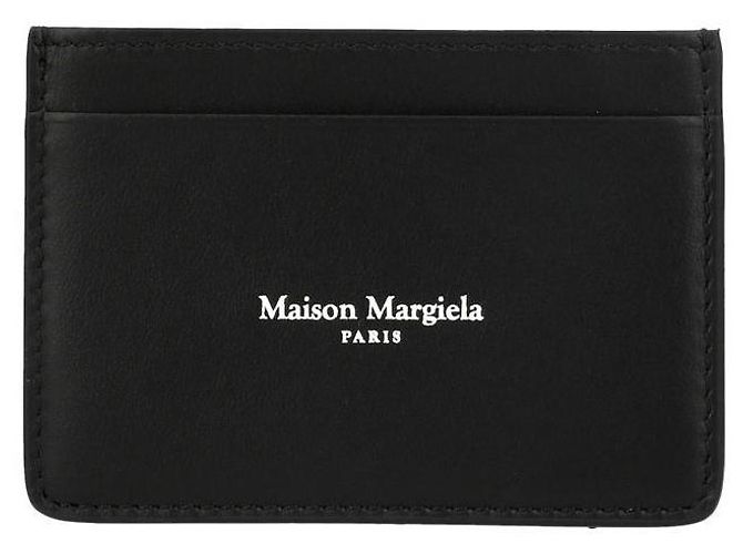 Maison Martin Margiela Tarjetero de piel de ternera con logo - vista 3