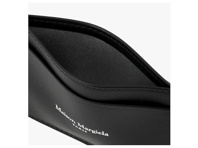 Maison Martin Margiela Tarjetero de piel de ternera con logo - vista 9