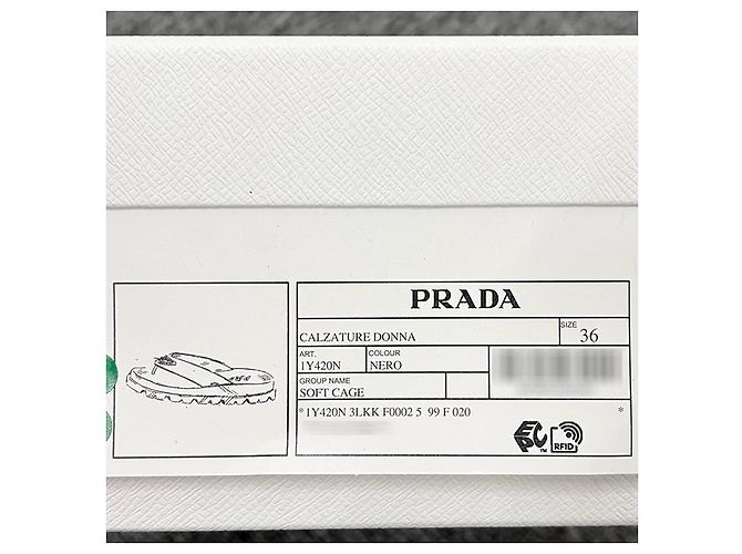 Prada Chinelo de borracha com logo triangular - vista 20