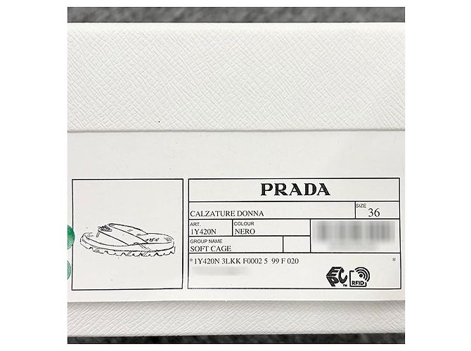 Prada Chinelo de borracha com logo triangular - vista 9