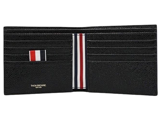 Thom Browne Pebble Leather Wallet Black - view 2
