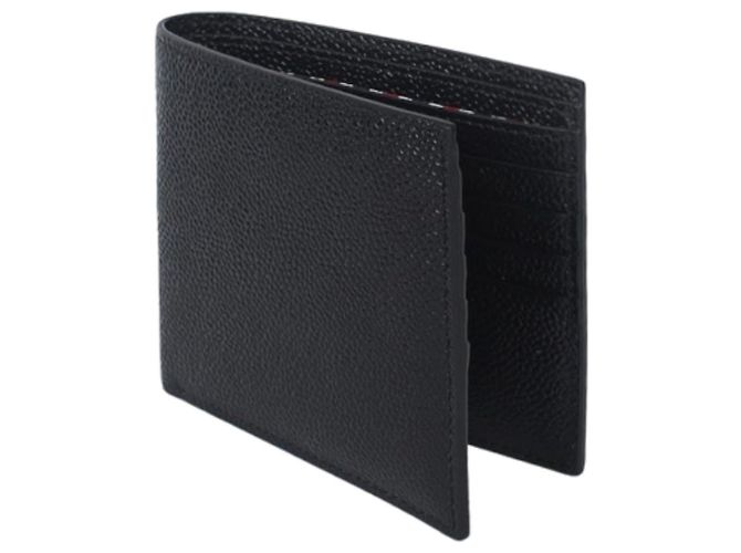 Thom Browne Pebble Leather Wallet Black - view 4