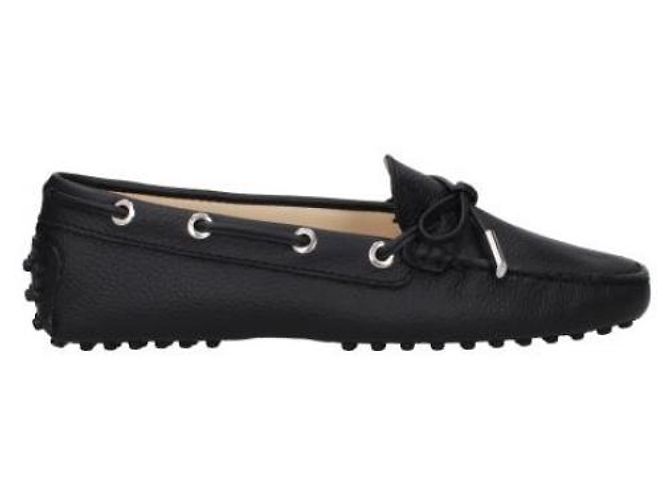 Tod's Mocassini in pelle Gommino Nero - vista 3