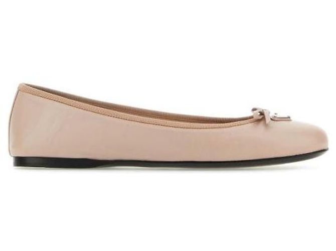 Prada Ballerina in pelle Nappa Arancione - vista 4