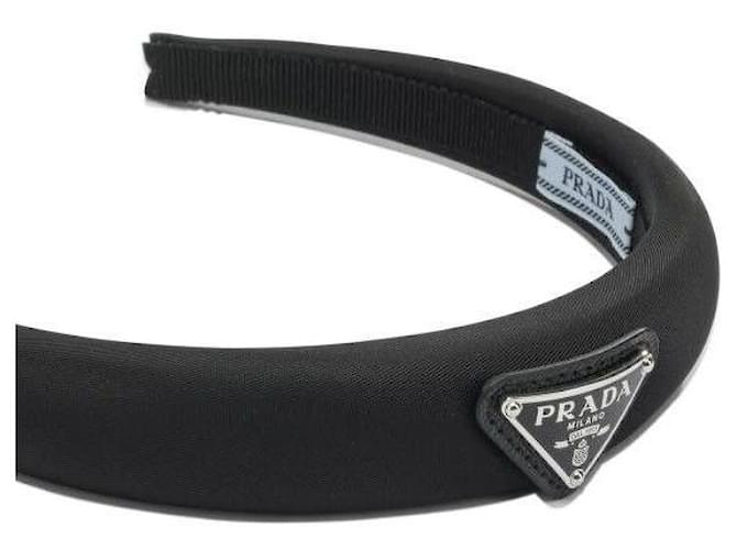 Prada Cerchietto in Re-Nylon Nero - vista 5