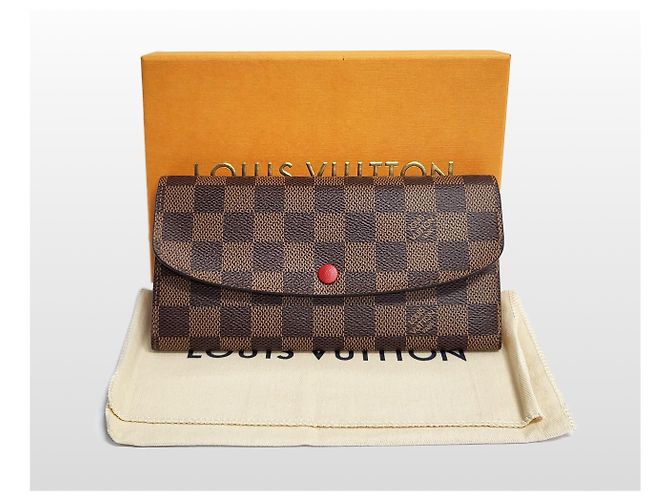 Louis Vuitton Damen Damier Emily Langbörse Schwarz - Ansicht 8