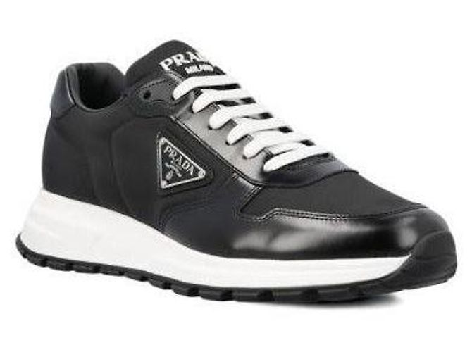Prada Triangle Logo Low Sneakers - view 5