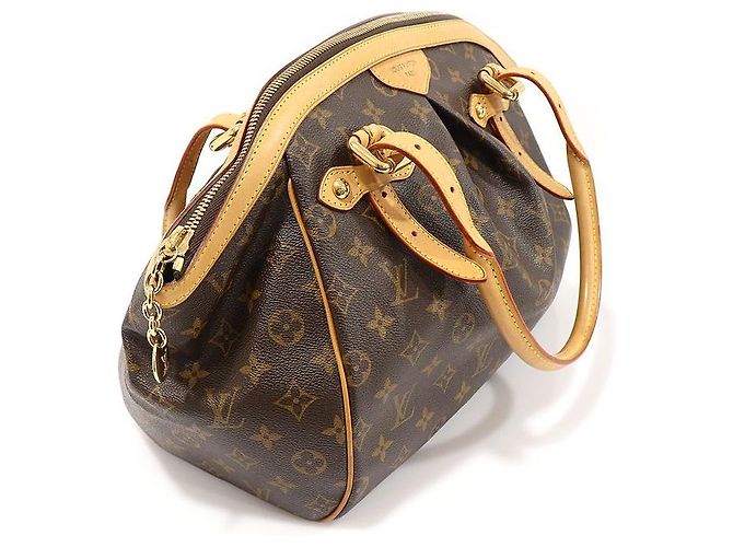 Louis Vuitton Borsa a Spalla Tivoli GM in Tela Monogram Marrone - vista 3