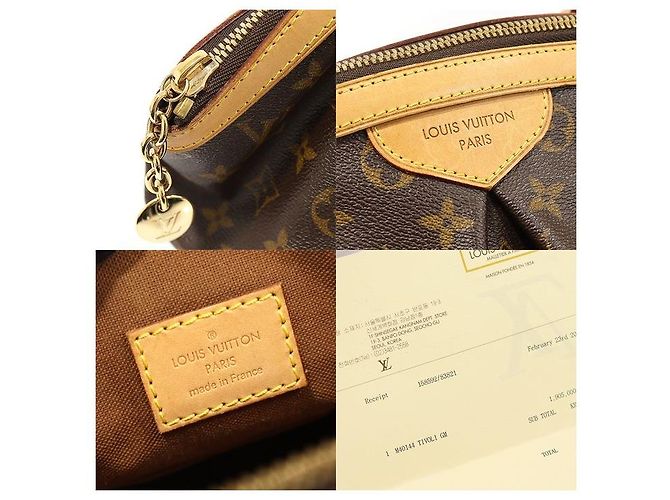 Louis Vuitton Borsa a Spalla Tivoli GM in Tela Monogram Marrone - vista 7
