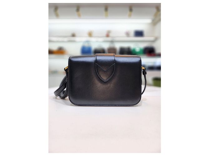 Graceful Louis Vuitton Ponte Neuf MM Schulter-Crossbody-Tasche Schwarz - Ansicht 14
