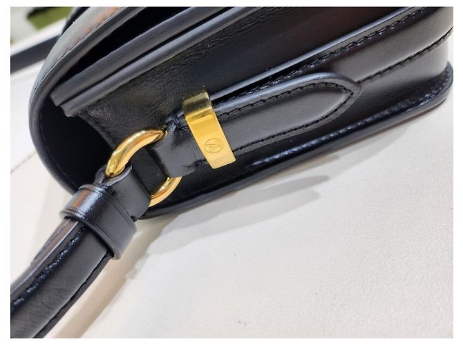 Graceful Louis Vuitton Ponte Neuf MM Schulter-Crossbody-Tasche Schwarz - Ansicht 19